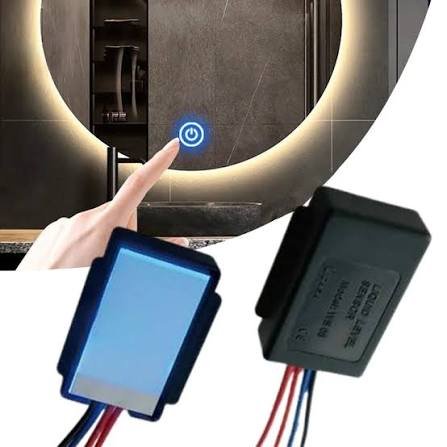 Touch control LED mirror